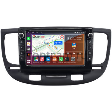 Kia Rio 2 2005-2011 (черная) Canbox H-Line 7822-9-0188 на Android 10 (4G-SIM, 4/32, DSP, IPS) С крутилками