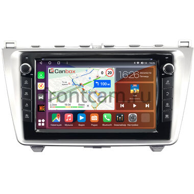 Mazda 6 (GH) (2007-2013) (серебро) Canbox H-Line 7822-9-0233 на Android 10 (4G-SIM, 4/32, DSP, IPS) С крутилками