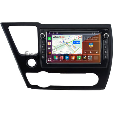 Honda Civic 9 4D 2013-2017 (матовая, левый руль, седан) Canbox H-Line 7822-9-0831 на Android 10 (4G-SIM, 4/32, DSP, IPS) С крутилками