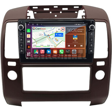 Nissan Navara 3 (D40), Pathfinder 3 2004-2014 (цвет марун) Canbox H-Line 7822-9-0900 на Android 10 (4G-SIM, 4/32, DSP, IPS) С крутилками