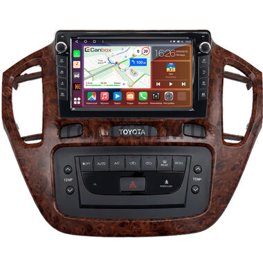Toyota Highlander (U20), Kluger (XU20) 2000-2007 (орех) Canbox H-Line 7822-9-1562 на Android 10 (4G-SIM, 4/32, DSP, IPS) С крутилками