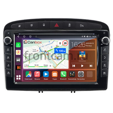 Peugeot 308, 408, RCZ (2007-2022) Canbox H-Line 7822-9120 Android 10 (4G-SIM, 4/32, DSP, IPS) С крутилками (черный глянец)