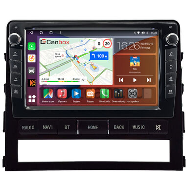 Toyota Land Cruiser 200 2015-2021 (для авто без надписи JBL Synthesis) Canbox H-Line 7823-9-0445 на Android 10 (4G-SIM, 4/64, DSP, IPS) С крутилками