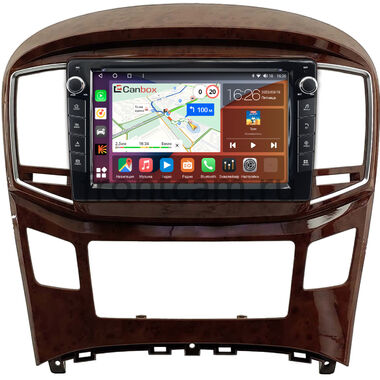 Hyundai Grand Starex, H1 2 2007-2015 (глянцевая, цвет под дерево) Canbox H-Line 7823-9-0579 на Android 10 (4G-SIM, 4/64, DSP, IPS) С крутилками