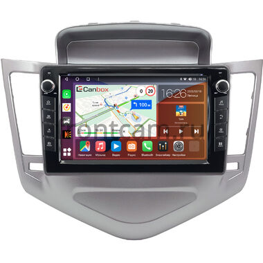 Chevrolet Cruze 2008-2012 (серебро) Canbox H-Line 7823-9-1284 на Android 10 (4G-SIM, 4/64, DSP, IPS) С крутилками