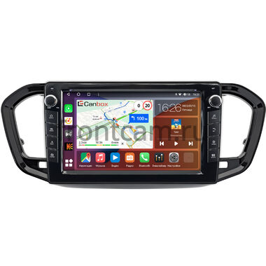 Lada Vesta (NG), Aura 2024-2025 (черный глянец) Canbox H-Line 7823-9-1924 на Android 10 (4G-SIM, 4/64, DSP, IPS) С крутилками