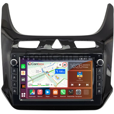 Chevrolet Cobalt 2 (2011-2024) (черный глянец) Canbox H-Line 7823-9-408 на Android 10 (4G-SIM, 4/64, DSP, IPS) С крутилками