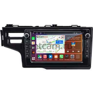 Honda Jazz 3 2014-2020 (глянцевая) Canbox H-Line 7824-9-0651 на Android 10 (4G-SIM, 6/128, DSP, IPS) С крутилками