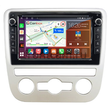 Volkswagen Scirocco 2008-2014 (для авто с автоматическим климатом) Canbox H-Line 7824-9-1244 на Android 10 (4G-SIM, 6/128, DSP, IPS) С крутилками
