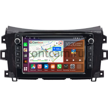 Nissan Navara (Frontier) 4 (D23) 2014-2024 (глянцевая) Canbox H-Line 7824-9-1340 на Android 10 (4G-SIM, 6/128, DSP, IPS) С крутилками