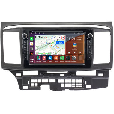 Mitsubishi Lancer 10 2007-2017 Canbox H-Line 7824-9-MI113N на Android 10 (4G-SIM, 6/128, DSP, IPS) С крутилками