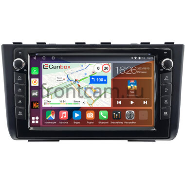 Hyundai Creta 2 (2021-2024) (черная, матовая) Canbox H-Line 7826-10-2526 на Android 10 (4G-SIM, 4/32, DSP, QLed) С крутилками