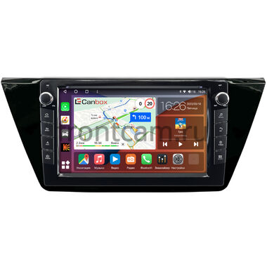 Volkswagen Touran 3 2015-2024 (глянец) Canbox H-Line 7827-10-661 на Android 10 (4G-SIM, 4/64, DSP, QLed) С крутилками