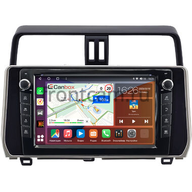 Toyota Land Cruiser Prado 150 (2017-2024) Canbox H-Line 7827-1038 на Android 10 (4G-SIM, 4/64, DSP, QLed) С крутилками (для авто без 4 камер)