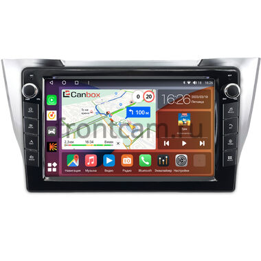 Lexus RX 300, RX 330, RX 350, RX 400h 2003-2009 (серебряная) Canbox H-Line 7828-10-1473 на Android 10 (4G-SIM, 6/128, DSP, QLed) С крутилками