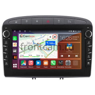 Peugeot 308, 408, RCZ (2007-2022) Canbox H-Line 7832-9-0408 Android 10 (4G-SIM, 4/32, DSP, IPS) С крутилками (серая) (Тип 2)