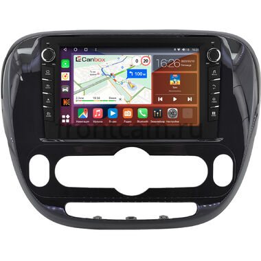 Kia Soul 2 2013-2019 (глянцевая, с климат-контролем, Тип 1) Canbox H-Line 7833-9-0660 на Android 10 (4G-SIM, 4/64, DSP, IPS) С крутилками