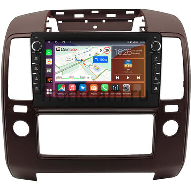 Nissan Navara 3 (D40), Pathfinder 3 2004-2014 (цвет марун) Canbox H-Line 7833-9-0900 на Android 10 (4G-SIM, 4/64, DSP, IPS) С крутилками