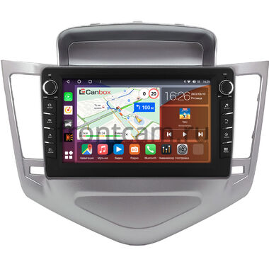 Chevrolet Cruze 2008-2012 (серебро) Canbox H-Line 7833-9-1284 на Android 10 (4G-SIM, 4/64, DSP, IPS) С крутилками