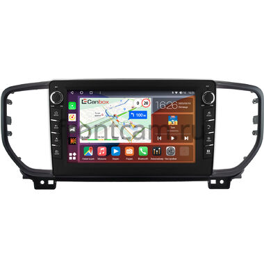 Kia Sportage 4 2018-2022 Canbox H-Line 7833-9-0639 на Android 10 (4G-SIM, 4/64, DSP, IPS) С крутилками (для авто без камеры, черная)