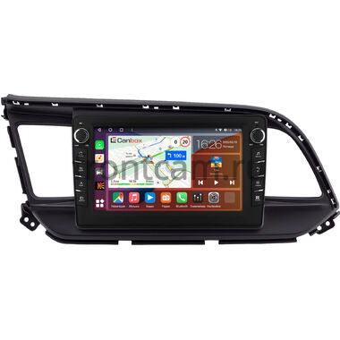 Hyundai Elantra 6 (AD) 2018-2020 (черная) Canbox H-Line 7833-9207 на Android 10 (4G-SIM, 4/64, DSP, IPS) С крутилками