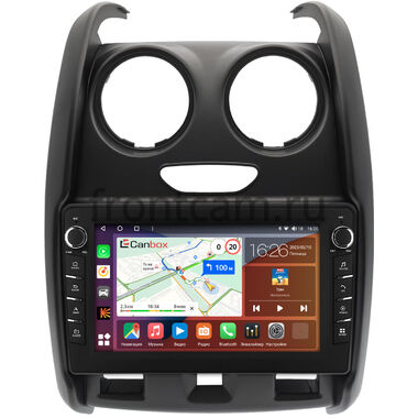 Renault Duster 2015-2021 (матовая) Canbox H-Line 7834-9-0284 на Android 10 (4G-SIM, 6/128, DSP, IPS) С крутилками