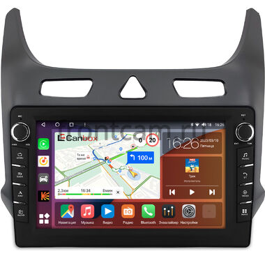 Chevrolet Cobalt 2 (2011-2024) (черная) Canbox H-Line 7836-10-0126 на Android 10 (4G-SIM, 4/32, DSP, QLed) С крутилками