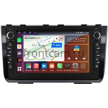 Hyundai Creta 2 (2021-2024) (черная, глянцевая) Canbox H-Line 7836-10-2524 на Android 10 (4G-SIM, 4/32, DSP, QLed) С крутилками