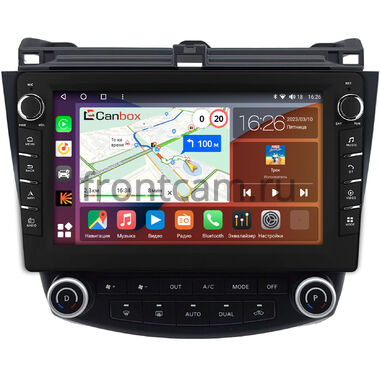 Honda Accord 7 2002-2008 (Тип 1) Canbox H-Line 7836-1073 на Android 10 (4G-SIM, 4/32, DSP, QLed) С крутилками