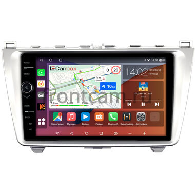 Mazda 6 (GH) 2007-2013 (серебро) Canbox H-Line 7842-9-0233 на Android 10 (4G-SIM, 4/32, DSP, QLed)