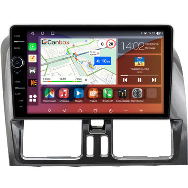 Volvo XC60 2008-2017 (глянцевая, темно-серая) Canbox H-Line 7842-9-0468 на Android 10 (4G-SIM, 4/32, DSP, QLed)