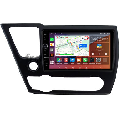 Honda Civic 9 4D 2013-2017 (матовая, левый руль, седан) Canbox H-Line 7842-9-0831 на Android 10 (4G-SIM, 4/32, DSP, QLed)