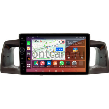 Toyota Allex, Corolla (E120) 2000-2007 (коричневая) Canbox H-Line 7842-9074 на Android 10 (4G-SIM, 4/32, DSP, QLed)