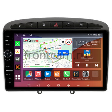 Peugeot 308, 408, RCZ 2007-2022 Canbox H-Line 7842-9119 Android 10 (4G-SIM, 4/32, DSP, QLed) (серая, Тип 1)