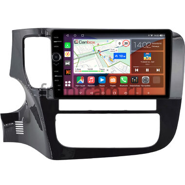 Mitsubishi Outlander 3 2012-2024 (глянцевая) Canbox H-Line 7843-9-0145 на Android 10 (4G-SIM, 4/64, DSP, QLed)