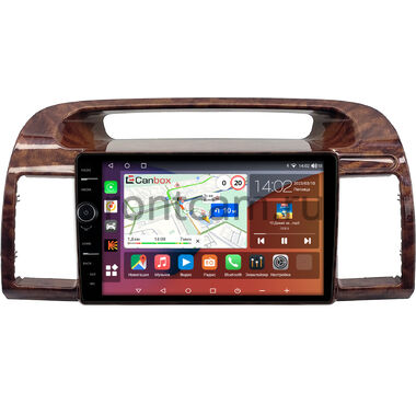 Toyota Camry XV30 2001-2006 (под дерево, тип 2) Canbox H-Line 7843-9-0643 на Android 10 (4G-SIM, 4/64, DSP, QLed)