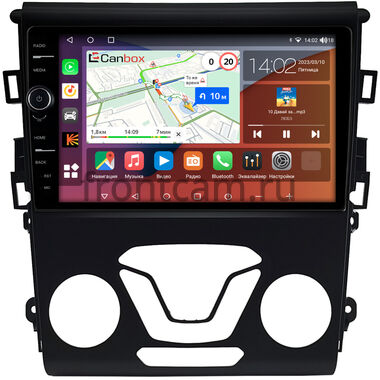 Ford Mondeo 5 2014-2022, Fusion 2 (North America) 2012-2016 (для авто с маленьким экраном) Canbox H-Line 7843-9-096 на Android 10 (4G-SIM, 4/64, DSP, QLed)