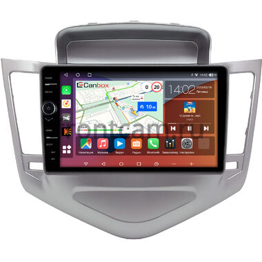 Chevrolet Cruze 2008-2012 (серебро) Canbox H-Line 7843-9-1284 на Android 10 (4G-SIM, 4/64, DSP, QLed)