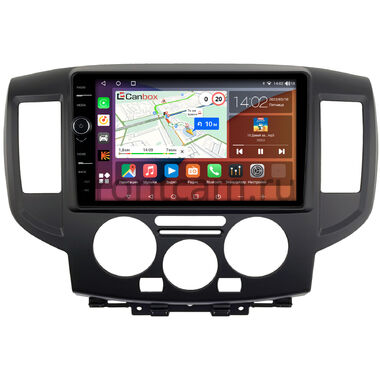 Nissan NV200 2009-2024 (чёрная) Canbox H-Line 7844-9-0391 на Android 10 (4G-SIM, 6/128, DSP, QLed)