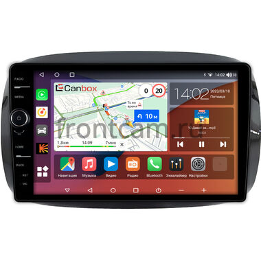 Smart Fortwo 3, Forfour 2 2014-2024 (для авто с цветным экраном) Canbox H-Line 7844-9-0637 на Android 10 (4G-SIM, 6/128, DSP, QLed)