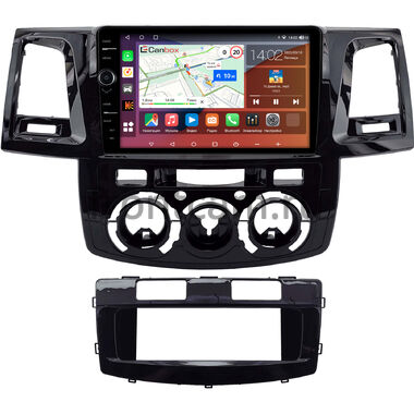 Toyota Fortuner, Hilux 7 2004-2015 (черная, глянцевая) Canbox H-Line 7844-9-2212 на Android 10 (4G-SIM, 6/128, DSP, QLed)