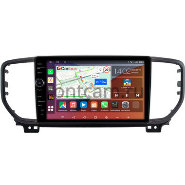 Kia Sportage 4 2018-2022 Canbox H-Line 7844-9-0639 на Android 10 (4G-SIM, 6/128, DSP, QLed) (для авто без камеры, черная)