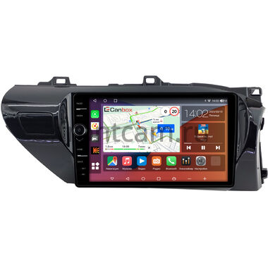 Toyota Hilux 8 (2015-2024) (руль справа) Canbox H-Line 7852-10-2080 на Android 10 (4G-SIM, 3/32, DSP, QLed) (для авто без магнитолы)