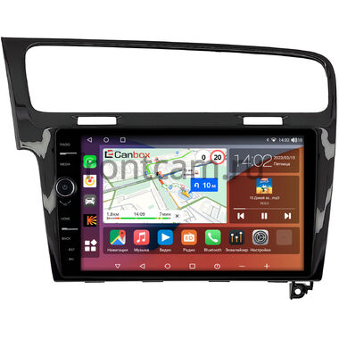 Volkswagen Golf 7 2012-2020 (глянцевая) Canbox H-Line 7852-10-469 на Android 10 (4G-SIM, 4/32, DSP, QLed)