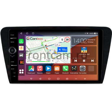 Skoda Octavia A7 2013-2020 (глянцевая) Canbox H-Line 7855-1048 на Android 10 (4G-SIM, 8/256, DSP, QLed)