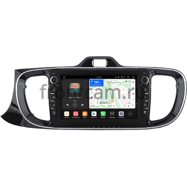 Kia Pegas 2017-2026 (глянцевая) Canbox H-Line 8834-9-0142 Android 14 (4G-SIM, 6/128, DSP, IPS) С крутилками