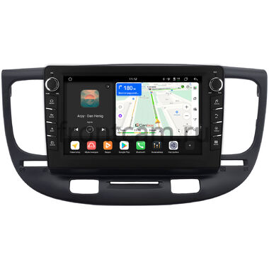 Kia Rio 2 2005-2011 (черная) Canbox H-Line 8833-9-0188 на Android 14 (4G-SIM, 4/64, DSP, IPS) С крутилками
