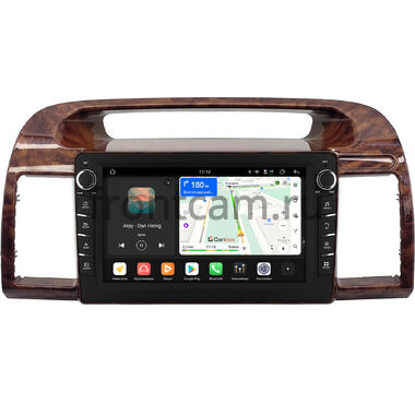 Toyota Camry XV30 2001-2006 (под дерево, тип 2) Canbox H-Line 8834-9-0643 на Android 14 (4G-SIM, 6/128, DSP, IPS) С крутилками
