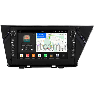 Kia Niro 2016-2022 (черная, глянцевая) Canbox H-Line 8833-9-0742 на Android 14 (4G-SIM, 4/64, DSP, IPS) С крутилками