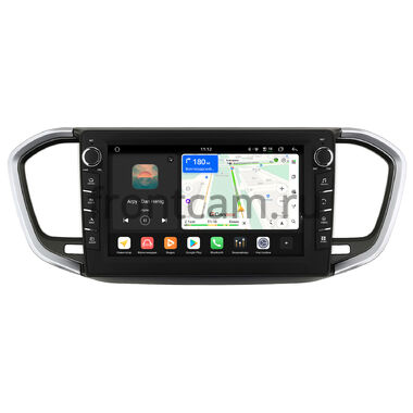 Lada Vesta (NG) 2022-2026, Aura 2024-2026 (вставка серебро) Canbox H-Line 8834-9-1290 на Android 14 (4G-SIM, 6/128, DSP, IPS) С крутилками
